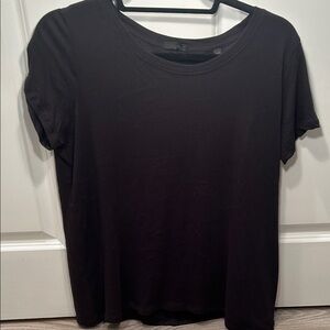 ATM Anthony Thomas Melillo Black Short Sleeve Tee 💯 Cotton Large Women’s Casual